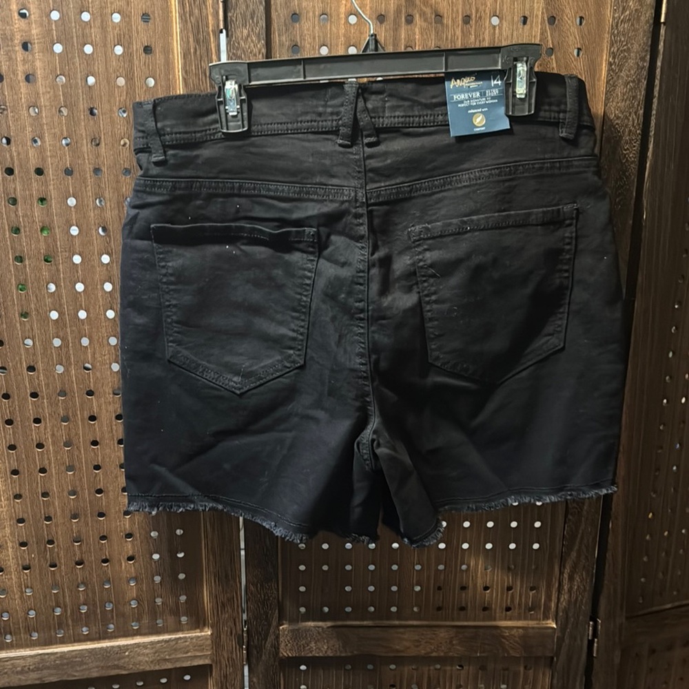 Forever Young Black Jean Shorts Stylish Denim Design MUST BUNDLE - Picture 8 of 12